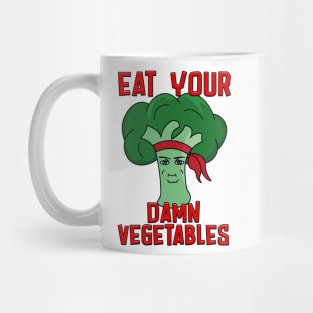 Ninja broccoli chad eat your damn vegetables Mug